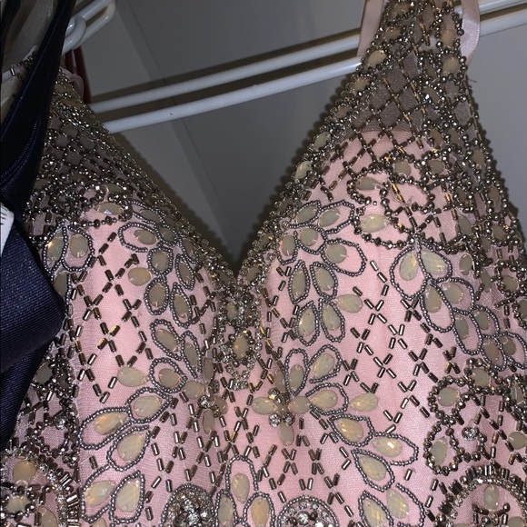 Pink/ Rose Gold Prom Dress - Picture 1 of 6